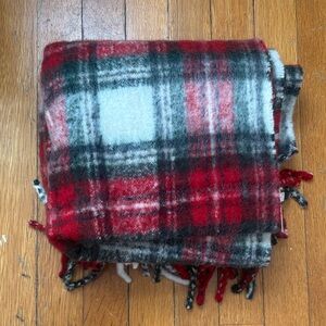 Red plaid, Aritzia scarf